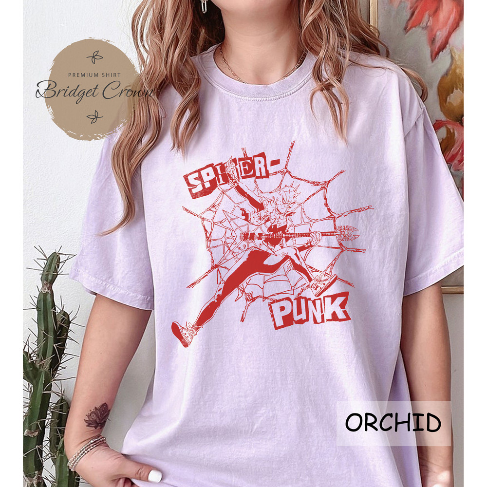 Spider-Punk Shirt, Spider-Punk Comfort Colors Shirt, Spider-Man Across the Spider-Verse Shirt, Miles Morales Shirt, Superhero Comic Shirt - 4.jpg