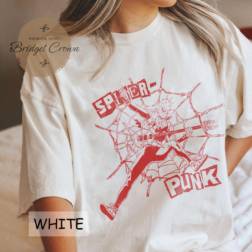 Spider-Punk Shirt, Spider-Punk Comfort Colors Shirt, Spider-Man Across the Spider-Verse Shirt, Miles Morales Shirt, Superhero Comic Shirt - 5.jpg