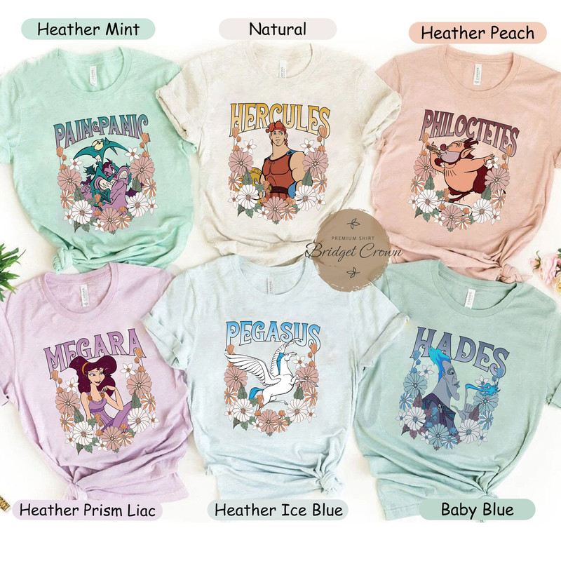 Vintage 90s Disney Hercules Characters Shirt, Retro Hercules 1977 Shirt, Megara Phill Hades Shirt, Magic Kingdom Shirt, Disney Vacation Tee - 1.jpg