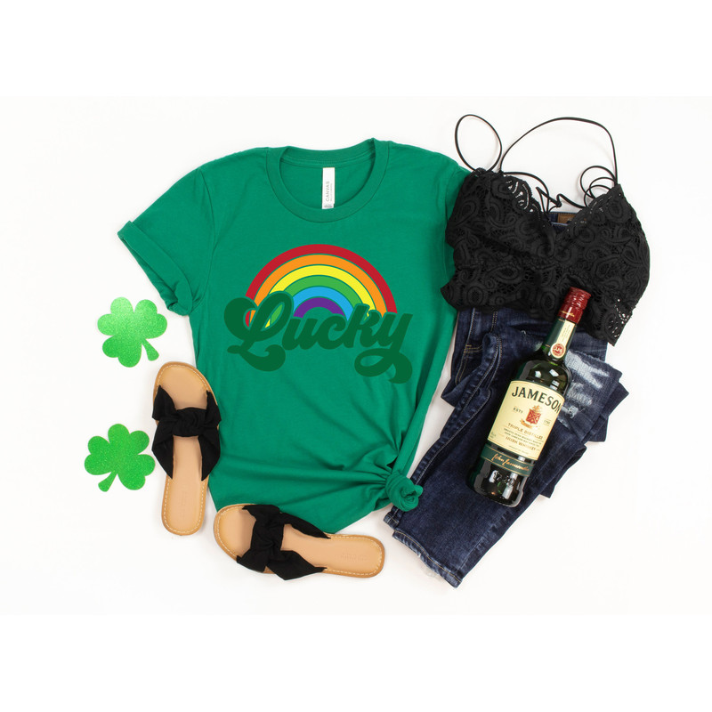Shamrock Shirt,St Patricks Day Shirt,Lucky Shirt,Rainbow Shirt,Lucky Me Shirt,Irish Shirt,Watercolor Shirt,Kiss Me Shirt,St Patricks Tee - 2.jpg