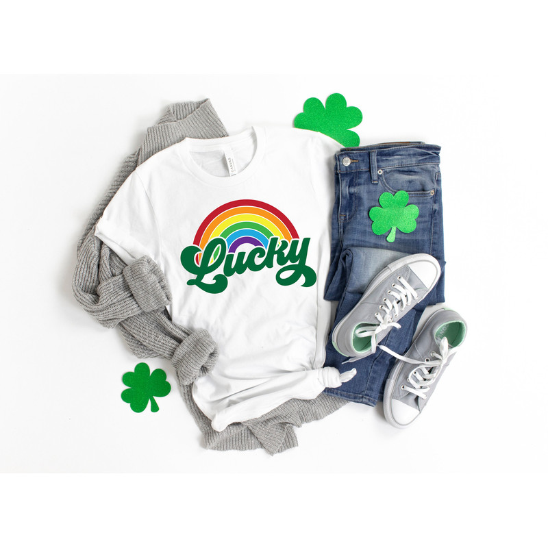 Shamrock Shirt,St Patricks Day Shirt,Lucky Shirt,Rainbow Shirt,Lucky Me Shirt,Irish Shirt,Watercolor Shirt,Kiss Me Shirt,St Patricks Tee - 3.jpg