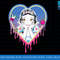 Disney Princess Snow White Pretty Heart Drips png, sublimate, digital print.jpg