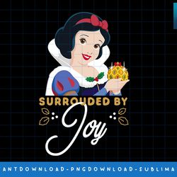 disney princess snow white surrounded by joy holiday png, sublimate, digital print