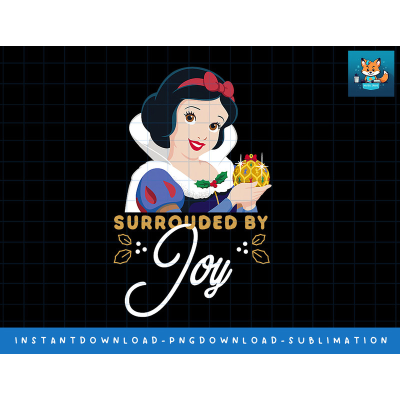 Disney Princess Snow White Surrounded by Joy Holiday png, sublimate, digital print.jpg