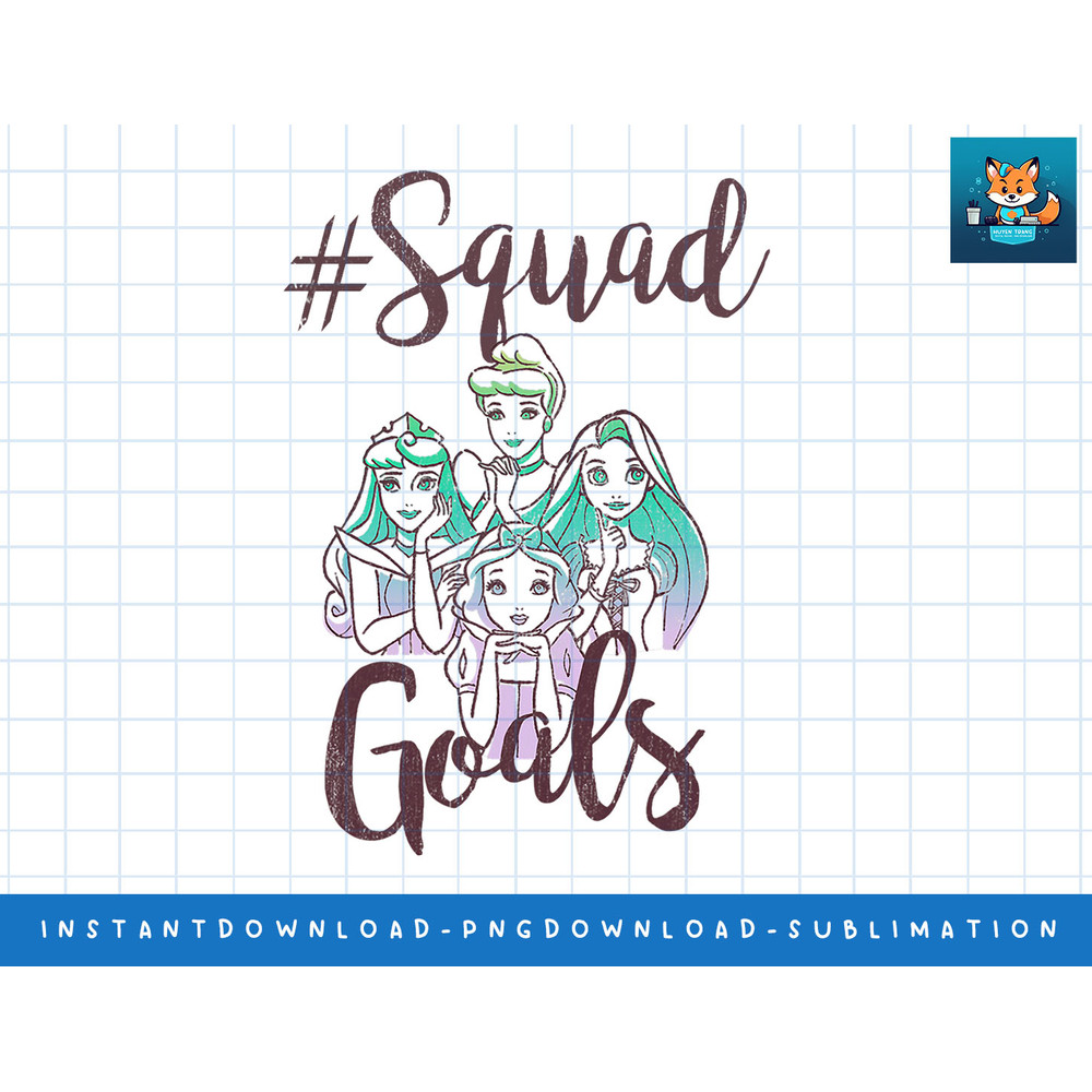 Disney Princess Squad Goals Color Fade Fill Group Shot png, sublimate, digital print.jpg
