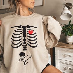 halloween skeleton sweatshirt, skeleton maternit
