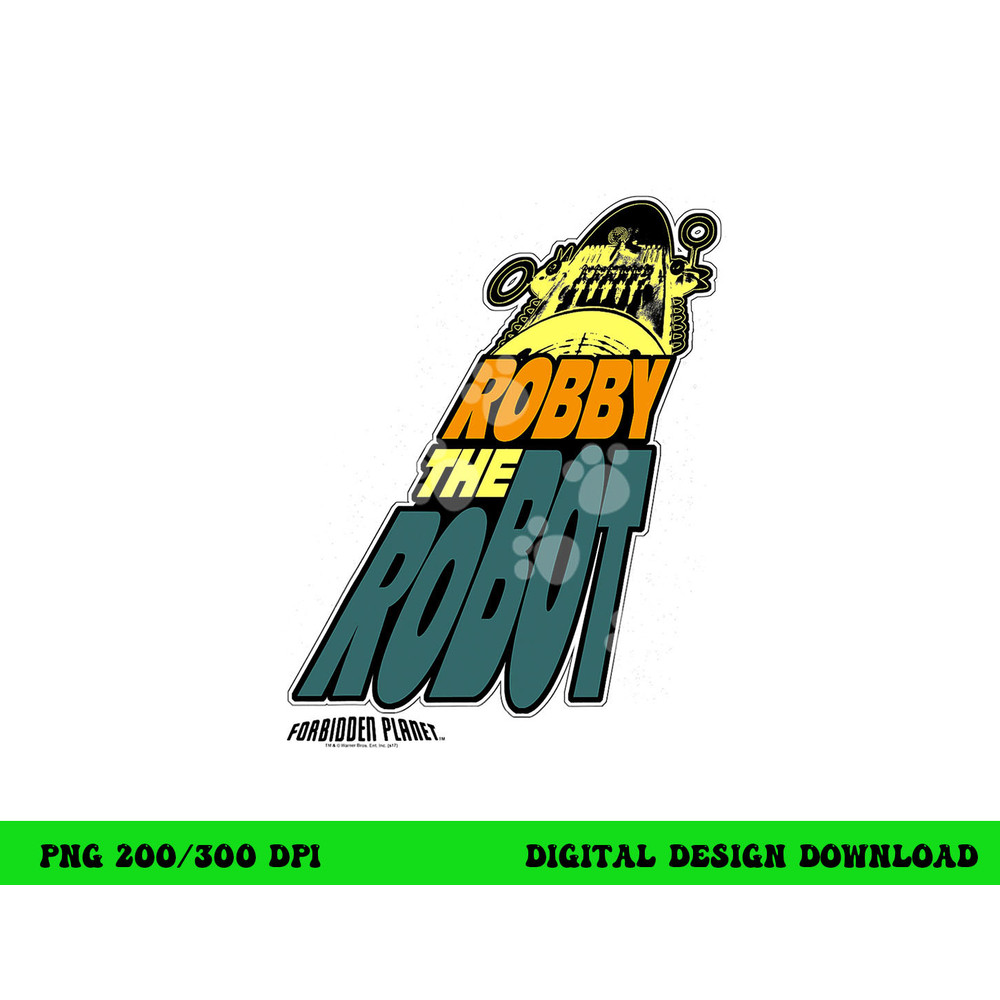 Forbidden Planet Robby the Robot  png, sublimation .jpg