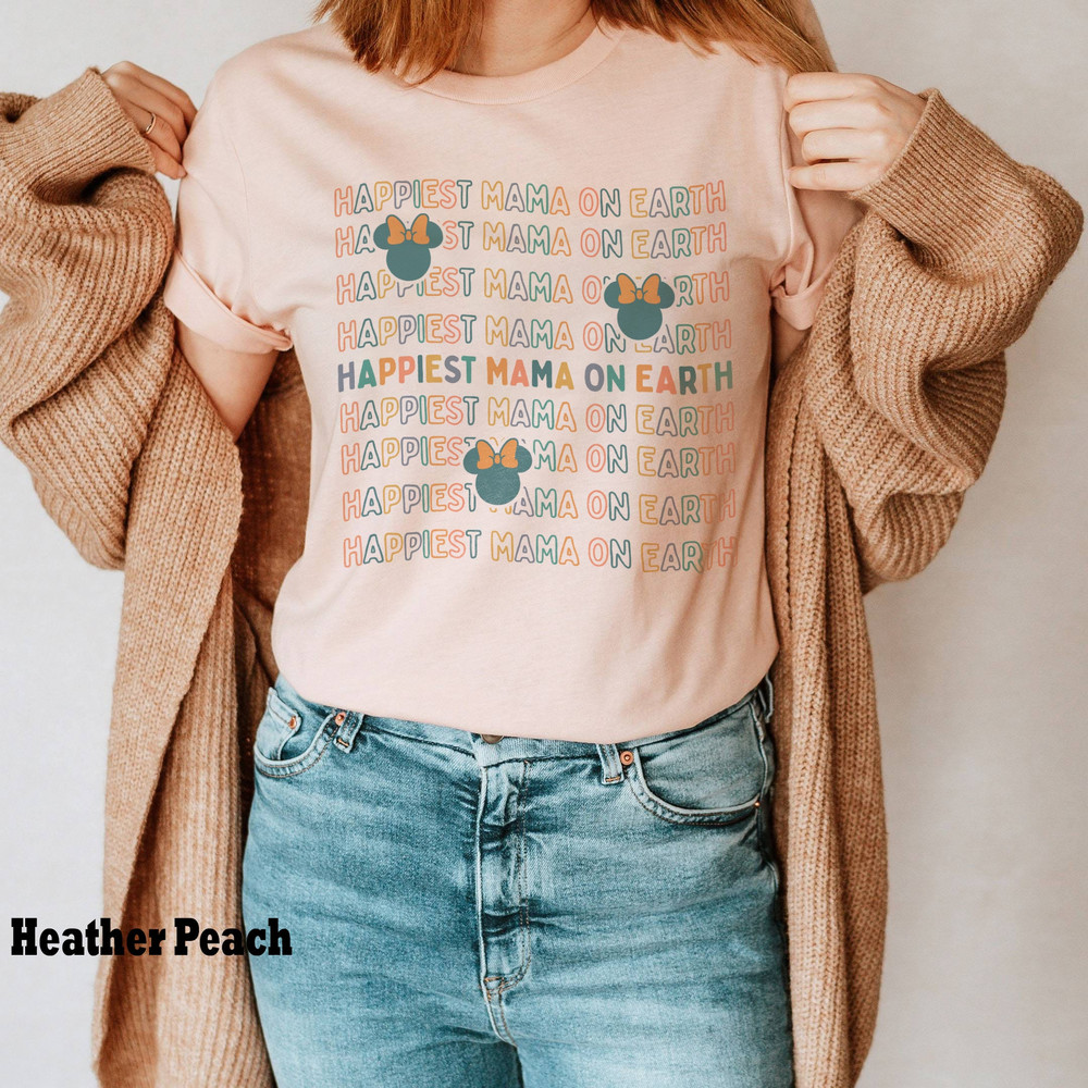 Happiest Mama on Earth Comfort Colors Shirt, Disney Mom Shirt, Disney Family Trip, Disneyland Shirt, Shirts For Mom, Mothers Day Gift - 4.jpg