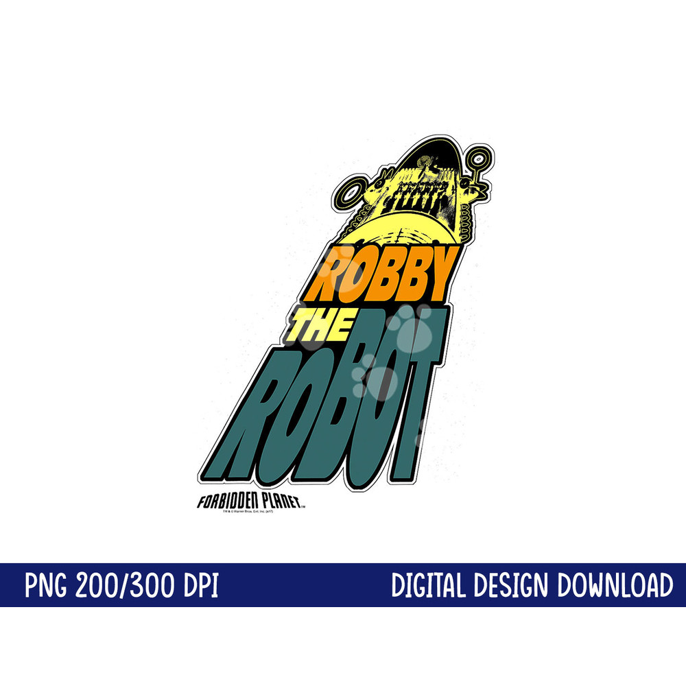 Forbidden Planet Robby the Robot png, sublimation .jpg