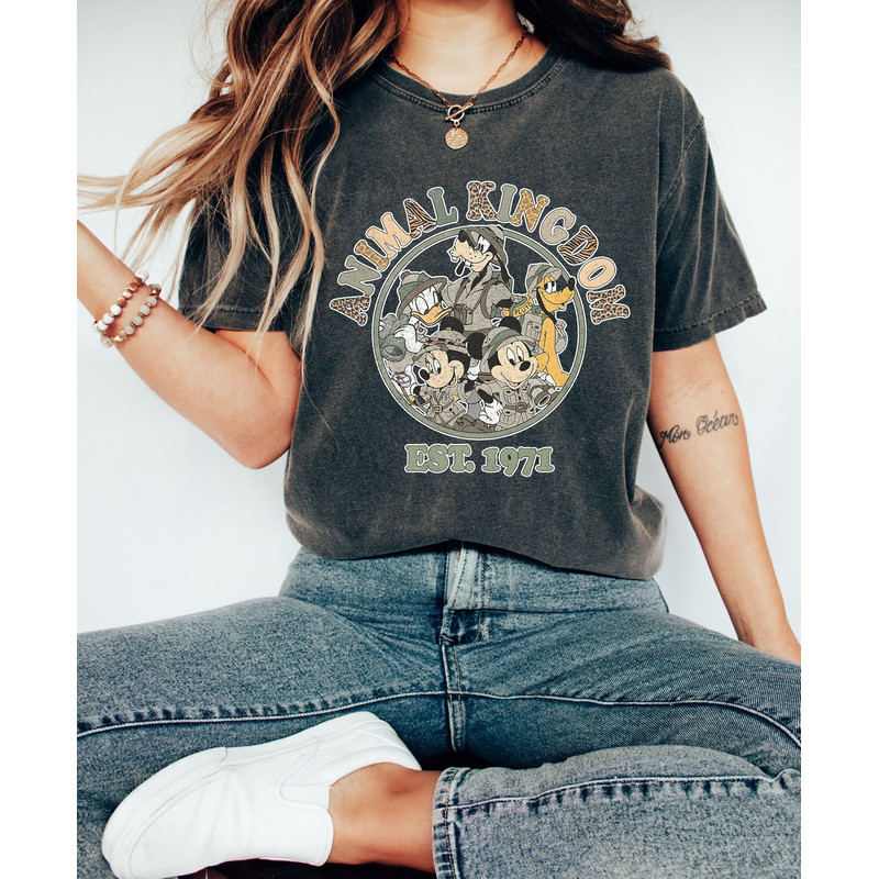 Retro Animal Kingdom Shirt, Disney Animal Kingdom Mickey and Friends Comfort Colors, Disney Wild, Mickey Safari Shirt, Disney Safari Trip - 1.jpg