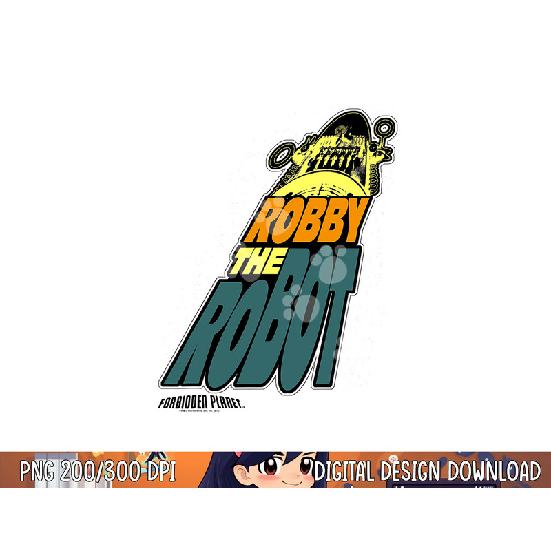 Forbidden Planet Robby the Robot png, sublimation .jpg