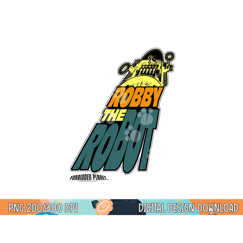 Forbidden Planet Robby the Robot  png, sublimation .jpg