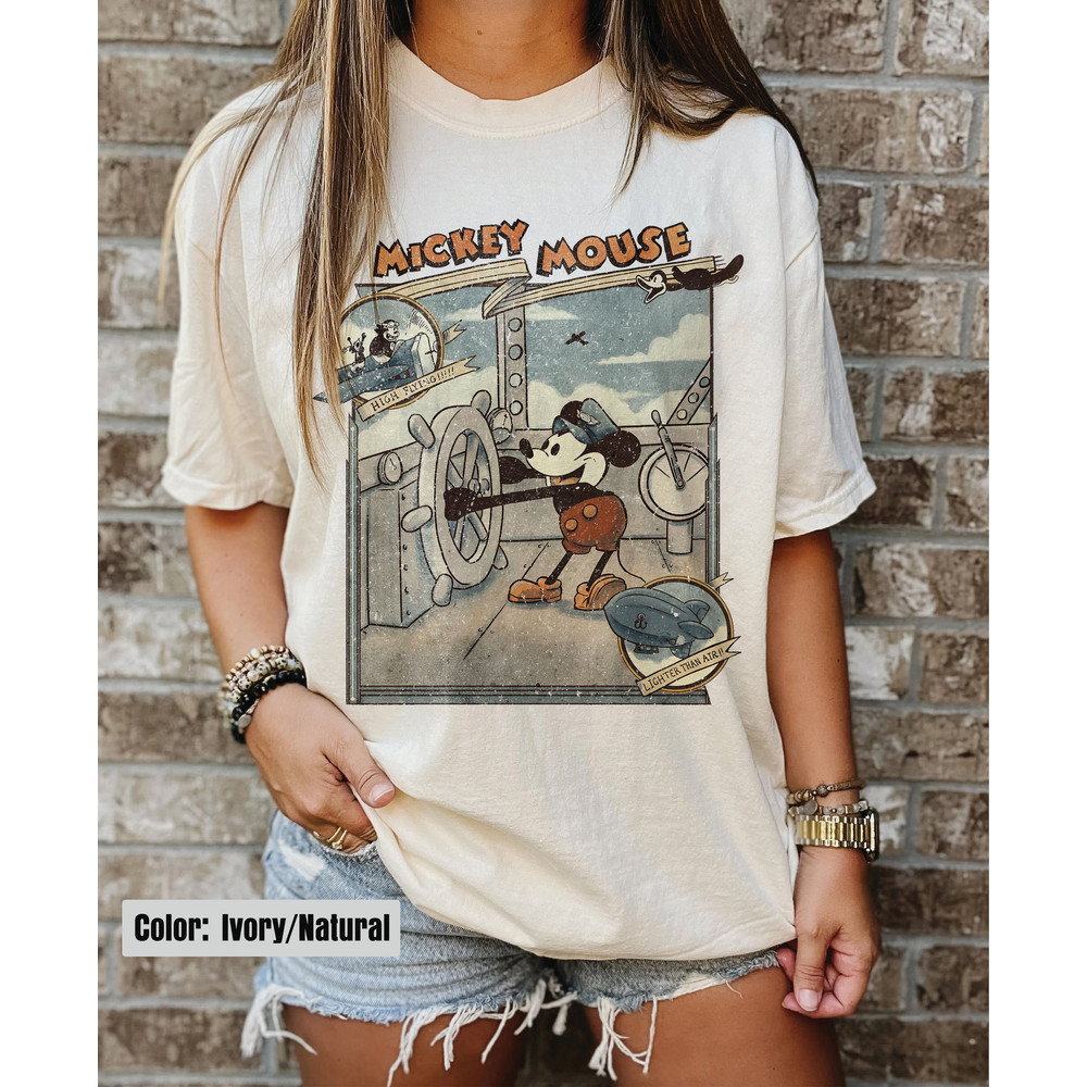 Retro Mickey Mouse Steamboat Willie Shirt, Retro Classic Mouse Shirt, Walt Disney World Shirt, Vintage Mickey Shirt, Disneyland Shirt - 2.jpg