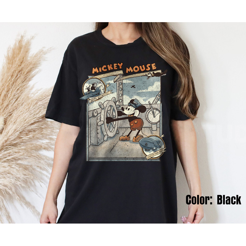 Retro Mickey Mouse Steamboat Willie Shirt, Retro Classic Mouse Shirt, Walt Disney World Shirt, Vintage Mickey Shirt, Disneyland Shirt - 4.jpg