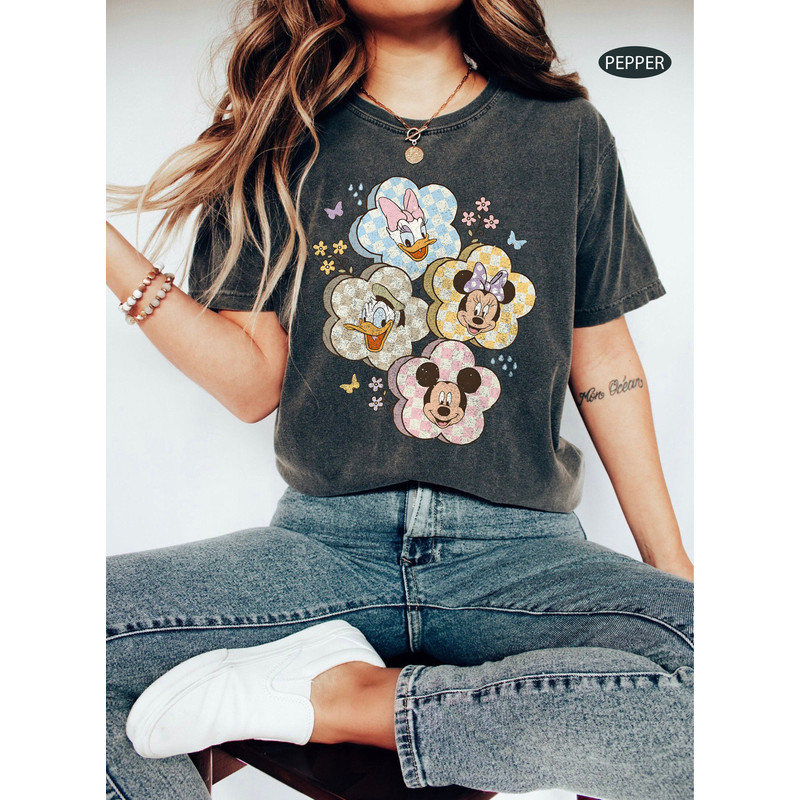 Spring Mouse Friends Comfort Colors Shirt, Mickey Mouse Shirt, Mickey Minnie Donal Daisy Shirts, Disney Matching Tee, Disney Trip Shirt - 2.jpg