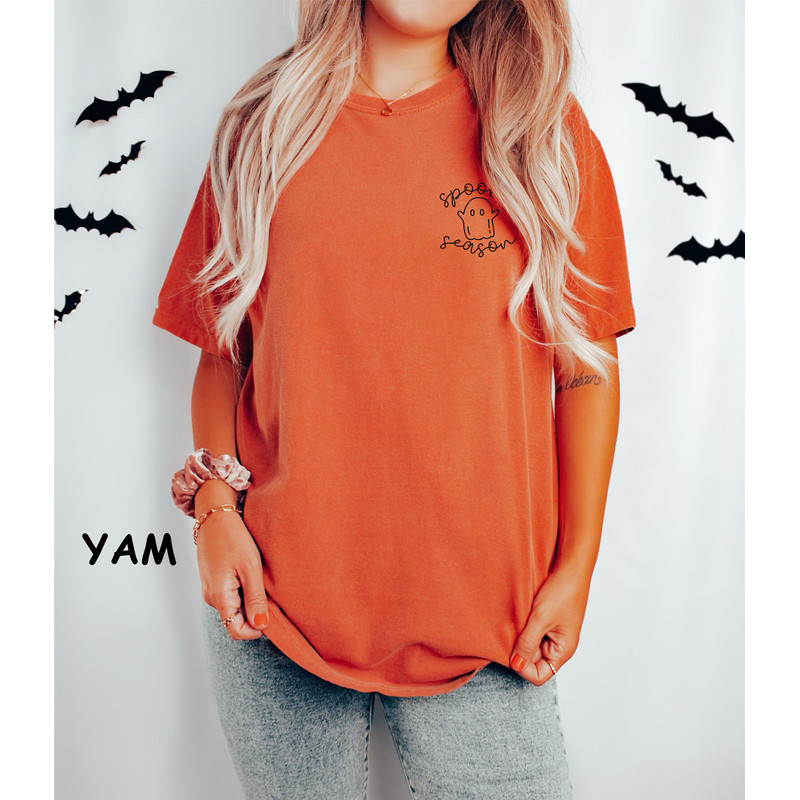 Spooky Season Comfort Colors Shirt, Fall Shirt, Spooky Season Halloween Shirt, Halloween Shirt, Halloween Vibes, Halloween Funny Gift Tee - 4.jpg