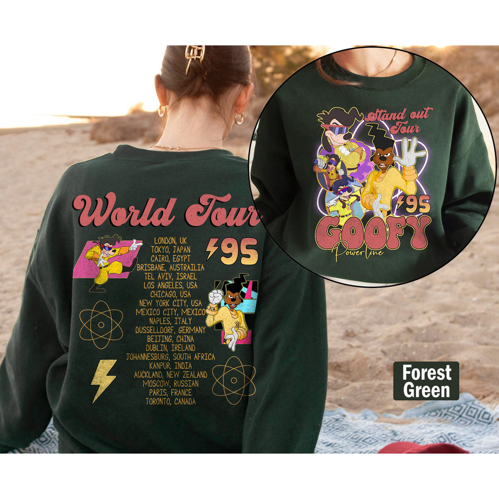 Vintage Disney Powerline Sweatshirt, Disney 90s A Goofy Movie Powerline Stand Out Tour 95 Shirt, Magic Kingdom, Disneyland Family Trip Shirt - 2.jpg