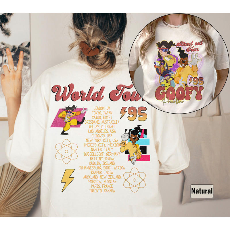 Vintage Disney Powerline Sweatshirt, Disney 90s A Goofy Movie Powerline Stand Out Tour 95 Shirt, Magic Kingdom, Disneyland Family Trip Shirt - 5.jpg