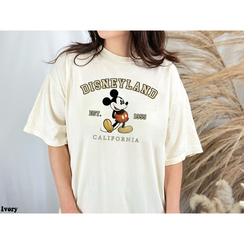Vintage Disneyland Est 1955 Shirt, Retro Mickey Mouse Comfort Colors Shirt, Minnie Mouse Shirt, Disney Family Trip, Disney Vacation 2023 - 3.jpg
