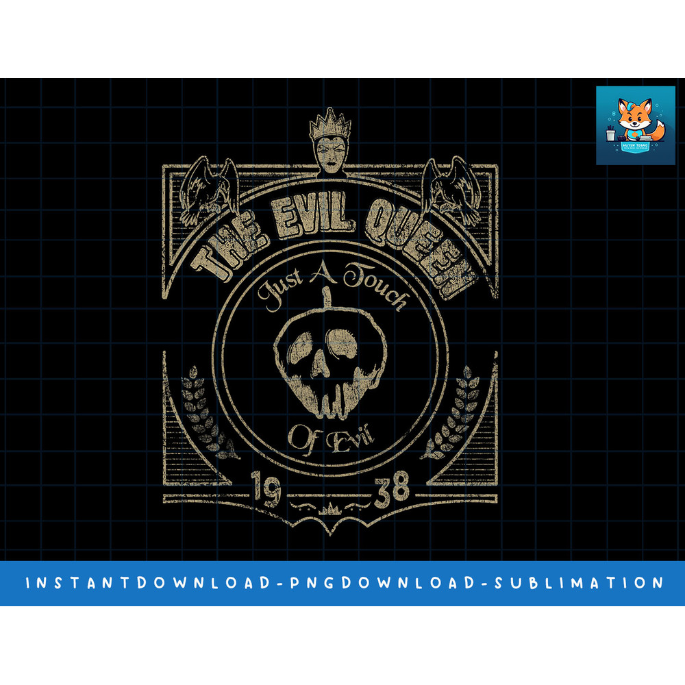 Disney Princess The Evil Quenn Poison Apple Logo png, sublimate, digital print.jpg