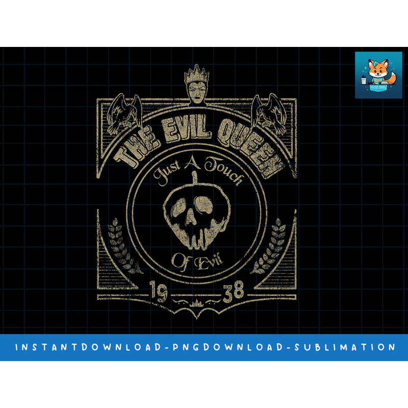 Disney Princess The Evil Quenn Poison Apple Logo png, sublimate, digital print.jpg