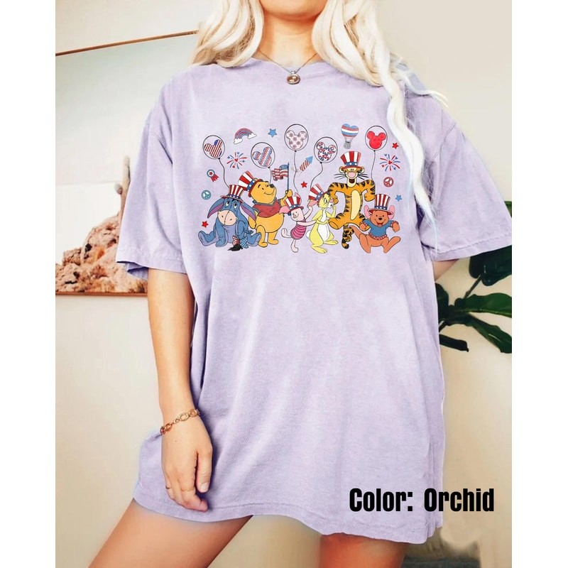 Winnie The Pooh 4th Of July Shirt, Pooh Friends 4th Of July Shirt, Disney Fourth Of July Shirt, Independence Day 2023 Shirt, Memorial Day - 3.jpg