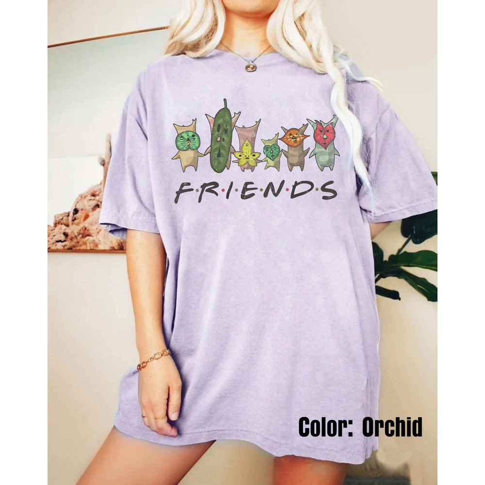 Zelda Korok Friends Shirt, Lineart Korok Comfort Colors Shirt, Tri Force Shirt, Hylian Shirt, Korok Zelda Plant Shirt, Flora Of Hyrule Shirt - 3.jpg