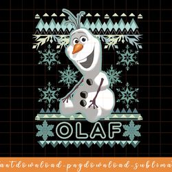 disney frozen olaf ugly christmas sweater graphic t-shirt png, sublimate, digital download