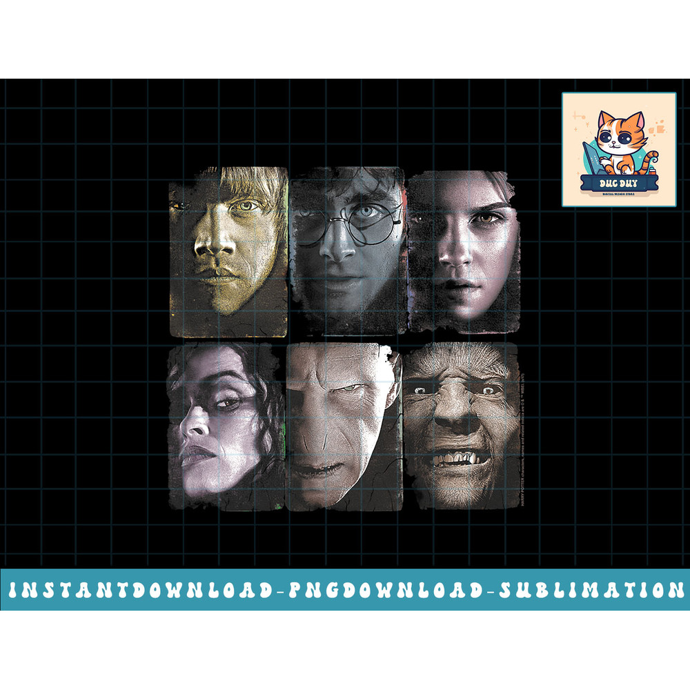 Harry Potter Horizontal Heads png, sublimate, digital download.jpg