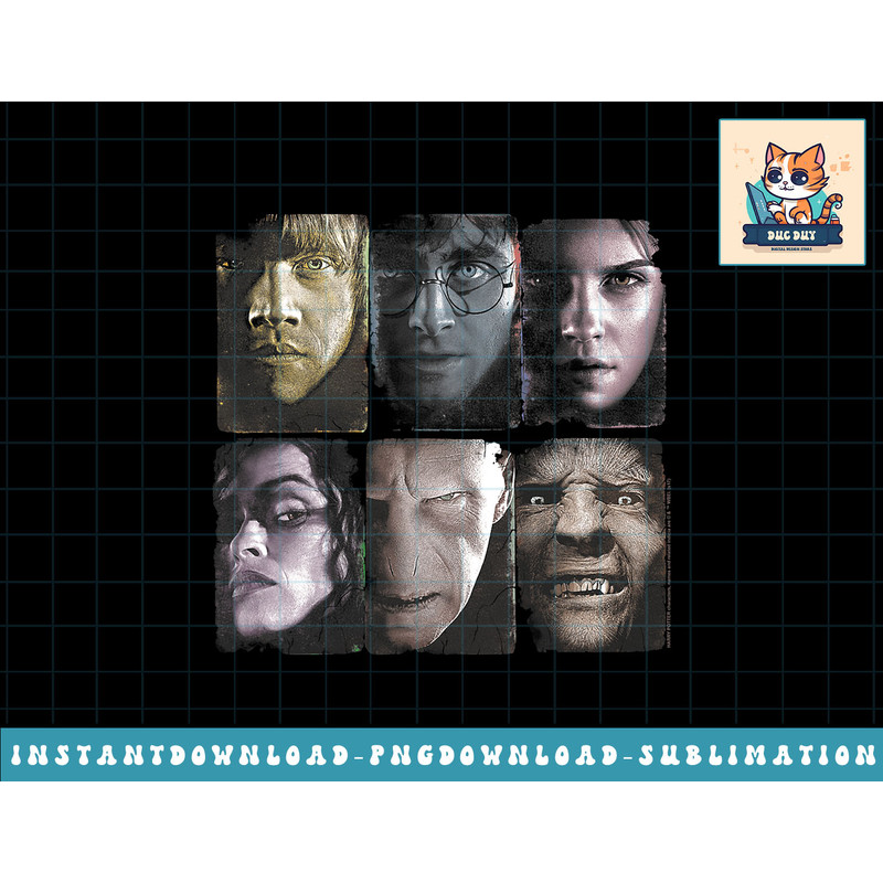 Harry Potter Horizontal Heads png, sublimate, digital download.jpg