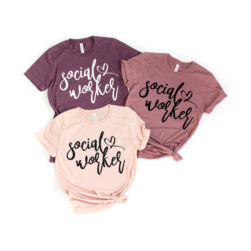 Social Worker Shirt, Social Worker Gift, LSW Gift, MSW Gift, LCSW Gift, Social Worker Heart Gift, Caring Social Worker, Matching Tshirt - 1.jpg