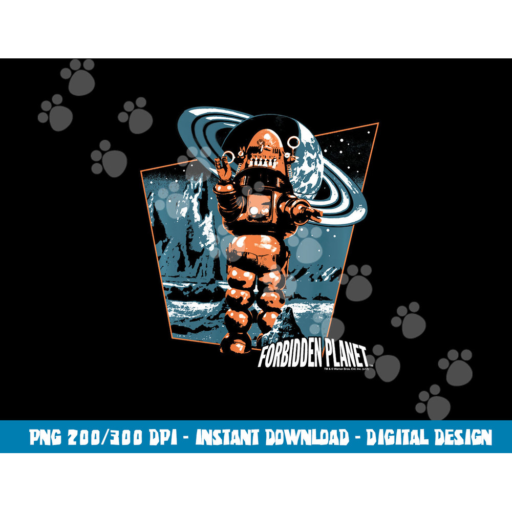 Forbidden Planet Robby Walks Longsleeve T Shirt Long Sleeve png, sublimation .jpg