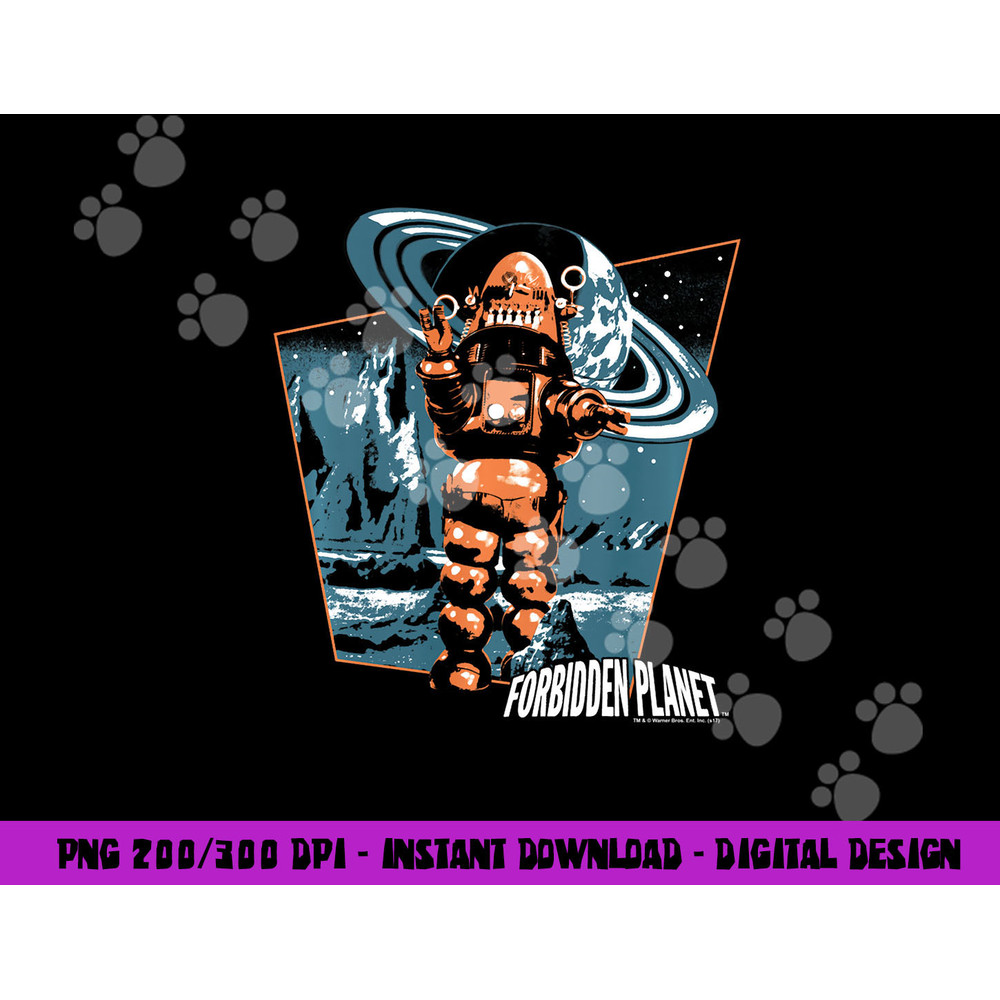 Forbidden Planet Robby Walks Longsleeve T Shirt Long Sleeve png, sublimation .jpg