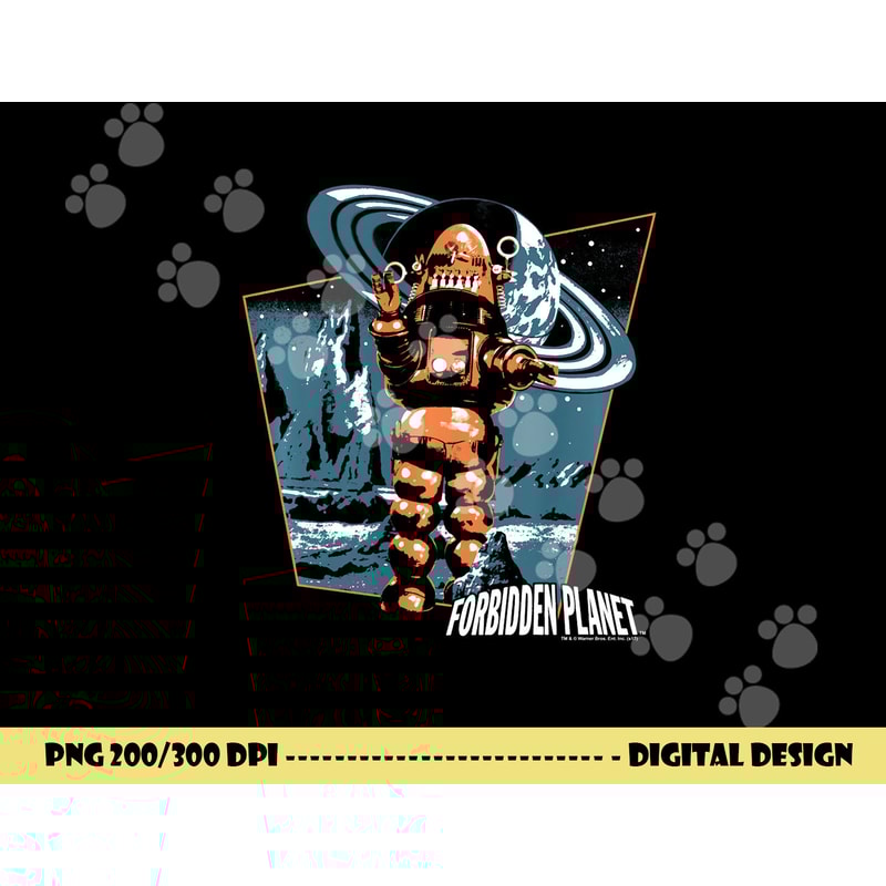 Forbidden Planet Robby Walks Longsleeve T Shirt Long Sleeve png, sublimation .jpg