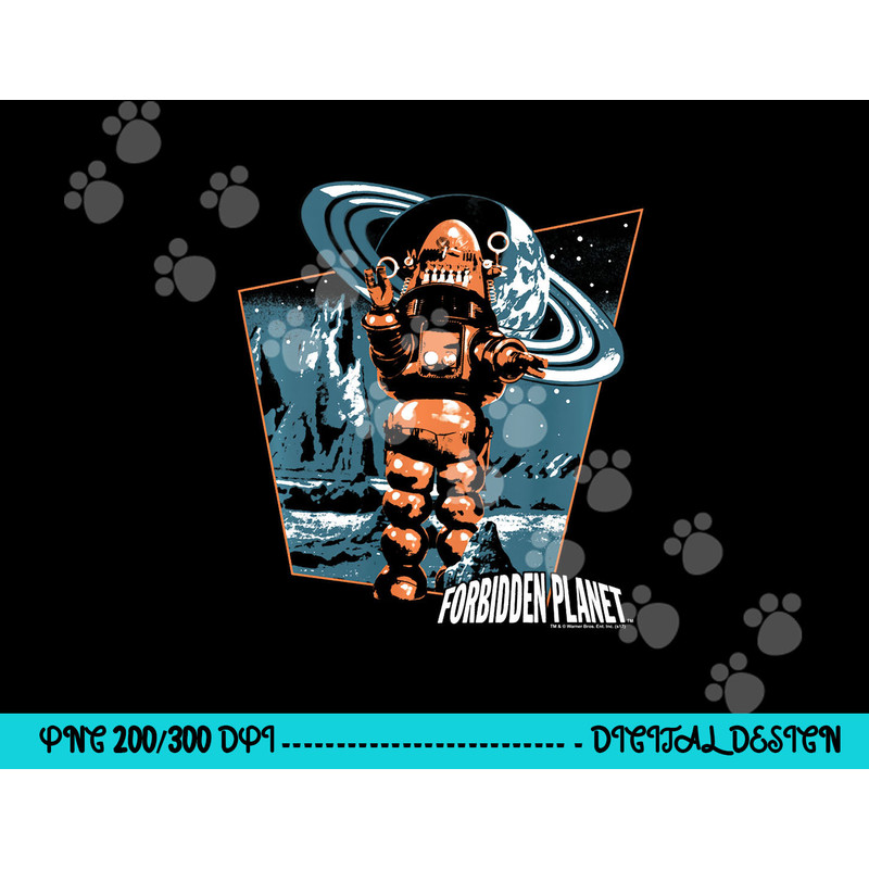 Forbidden Planet Robby Walks Longsleeve T Shirt Long Sleeve png, sublimation .jpg