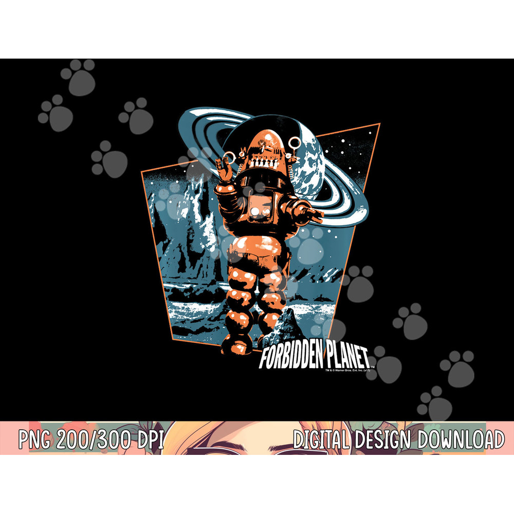 Forbidden Planet Robby Walks Longsleeve T Shirt Long Sleeve png, sublimation .jpg