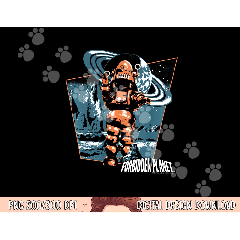 Forbidden Planet Robby Walks Longsleeve T Shirt Long Sleeve png, sublimation .jpg