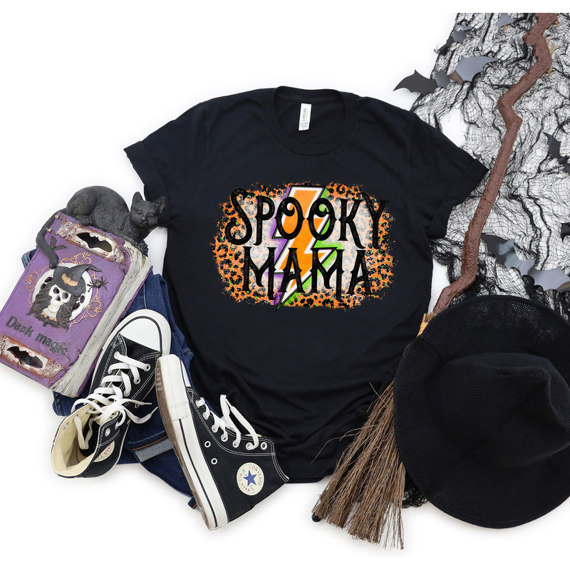 Spooky Mama Shirt, Halloween Shirt, Halloween Funny Shirt, Spooky Shirt, Halloween Party, Scary Halloween Shirts, Halloween Tshirt - 1.jpg