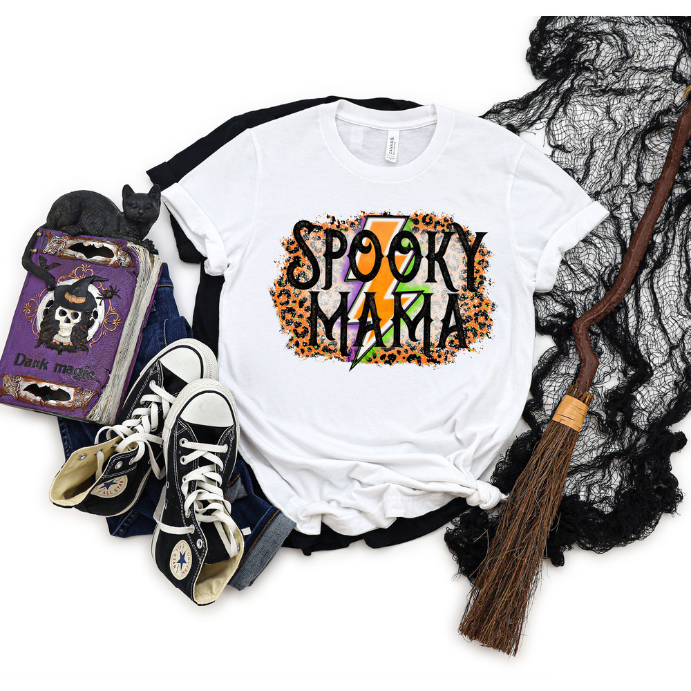 Spooky Mama Shirt, Halloween Shirt, Halloween Funny Shirt, Spooky Shirt, Halloween Party, Scary Halloween Shirts, Halloween Tshirt - 2.jpg