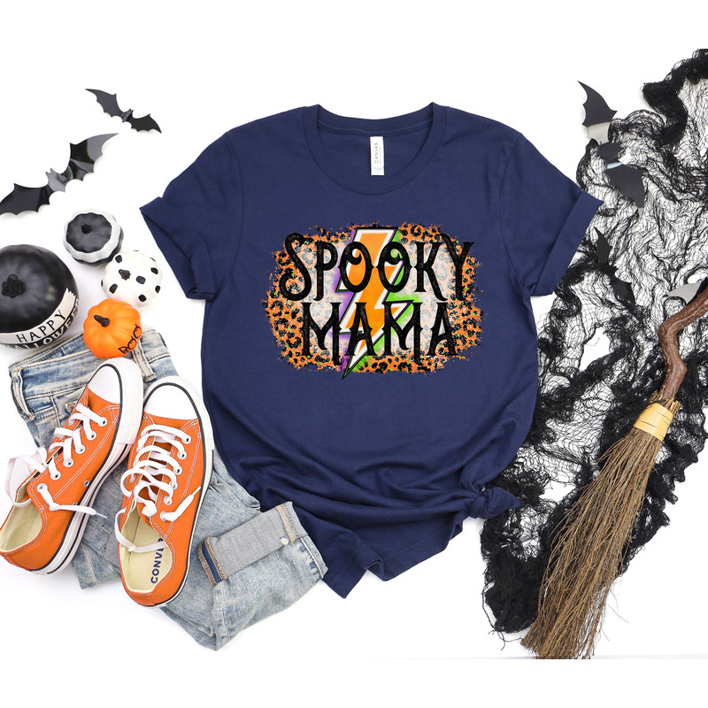 Spooky Mama Shirt, Halloween Shirt, Halloween Funny Shirt, Spooky Shirt, Halloween Party, Scary Halloween Shirts, Halloween Tshirt - 4.jpg