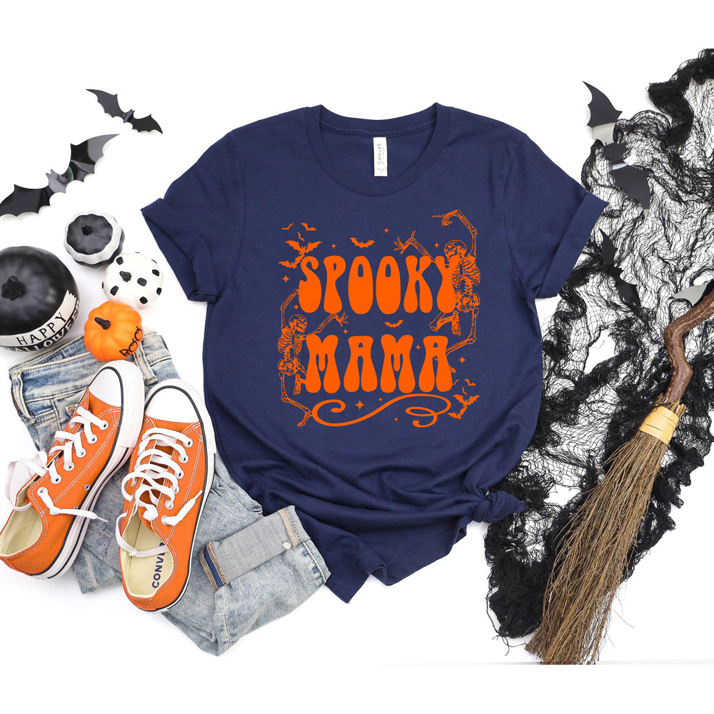 Spooky Mama Shirt, Halloween Shirt, Halloween Funny Shirt, Spooky Shirt, Halloween Party, Scary Halloween Shirts, Halloween Tshirt - 3.jpg