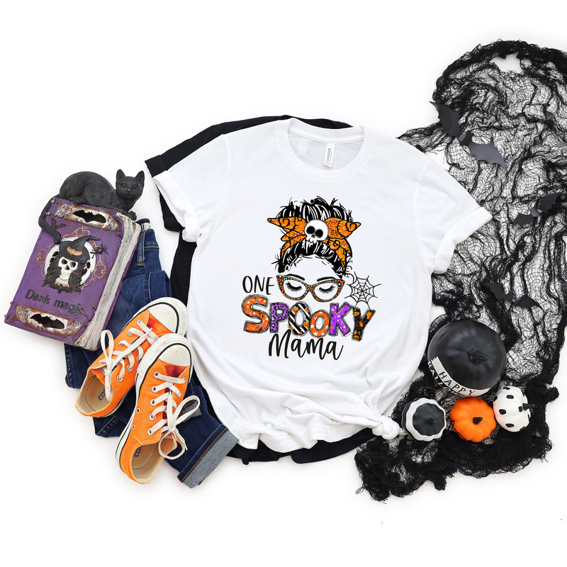 Spooky Mom Shirt,halloween Mom shirt,Halloween Party, Halloween T-shirt,Hocus Pocus Shirt,Halloween Funny Tee,Halloween Dinosaur Shirt - 1.jpg