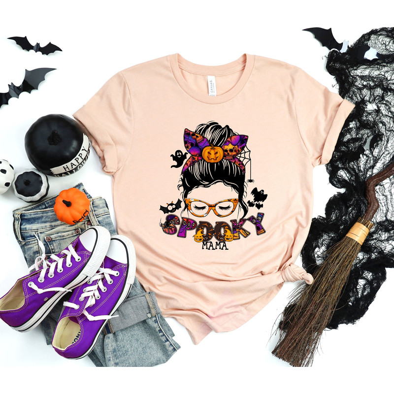 Spooky Mom Shirt,halloween Mom shirt,Halloween Party, Halloween T-shirt,Hocus Pocus Shirt,Halloween Funny Tee,Halloween Dinosaur Shirt - 1.jpg