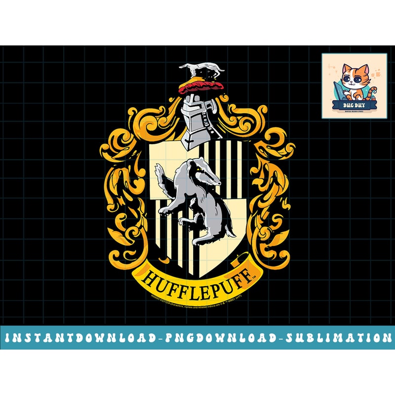 Harry Potter Hufflepuff House Crest png, sublimate, digital download.jpg