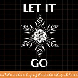 disney frozen snowflake let it go png, sublimate, digital download