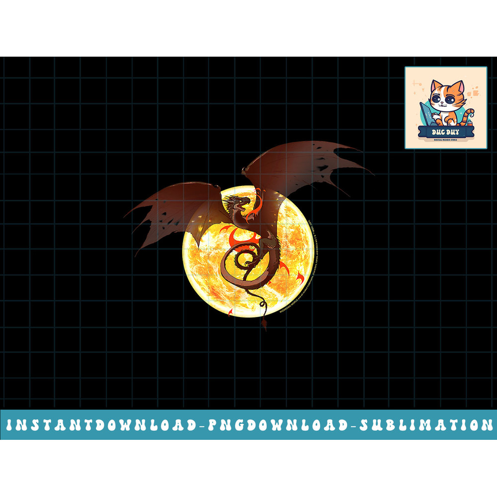 Harry Potter Hungarian Horntail and Sun png, sublimate, digital download.jpg