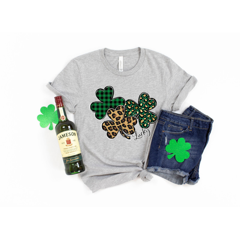 St Patricks Day Shirt,Leopard Shamrock Shirt,Shamrock Shirt, St Patty's Shirt,Irish Shirt,Shenanigans Drinking Shirt,Family Matching Shirt - 2.jpg