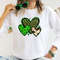 St Patrick's Leopard Cowhide Hearts Shirt, Lucky Tshirt, Irish T Shirt, Shamrocks T-Shirt,Family Matching St Patrick's Day Gift Tee - 1.jpg