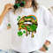 St Patricks Lips Shirt, Leopard Lips Shirt, Lucky Shirt, St Patricks Day Shirt, Irish Day Shirt, Clover Shirt, Women St Paddy Day Shirt - 3.jpg