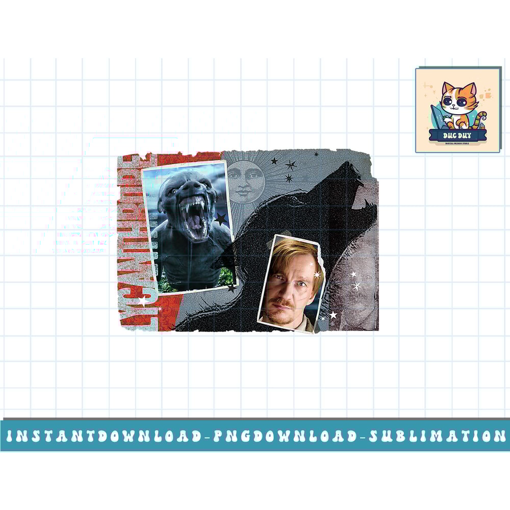 Harry Potter Lycanthrope Professor Lupin Collage png, sublimate, digital download.jpg